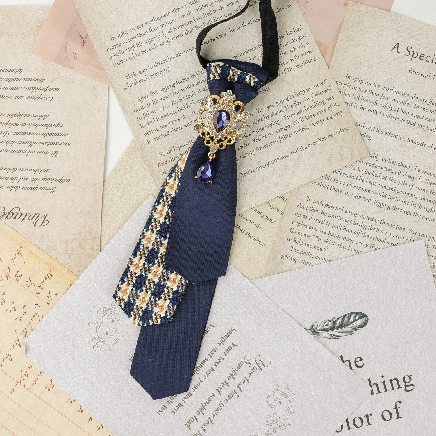 Britische College-Style JK-Krawatte für Männer und Frauen, koreanische Mode, handgefertigt, Business-Retro-Fliege, Hochzeitsschmuck, Accessoires, Geschenke – Detail 15