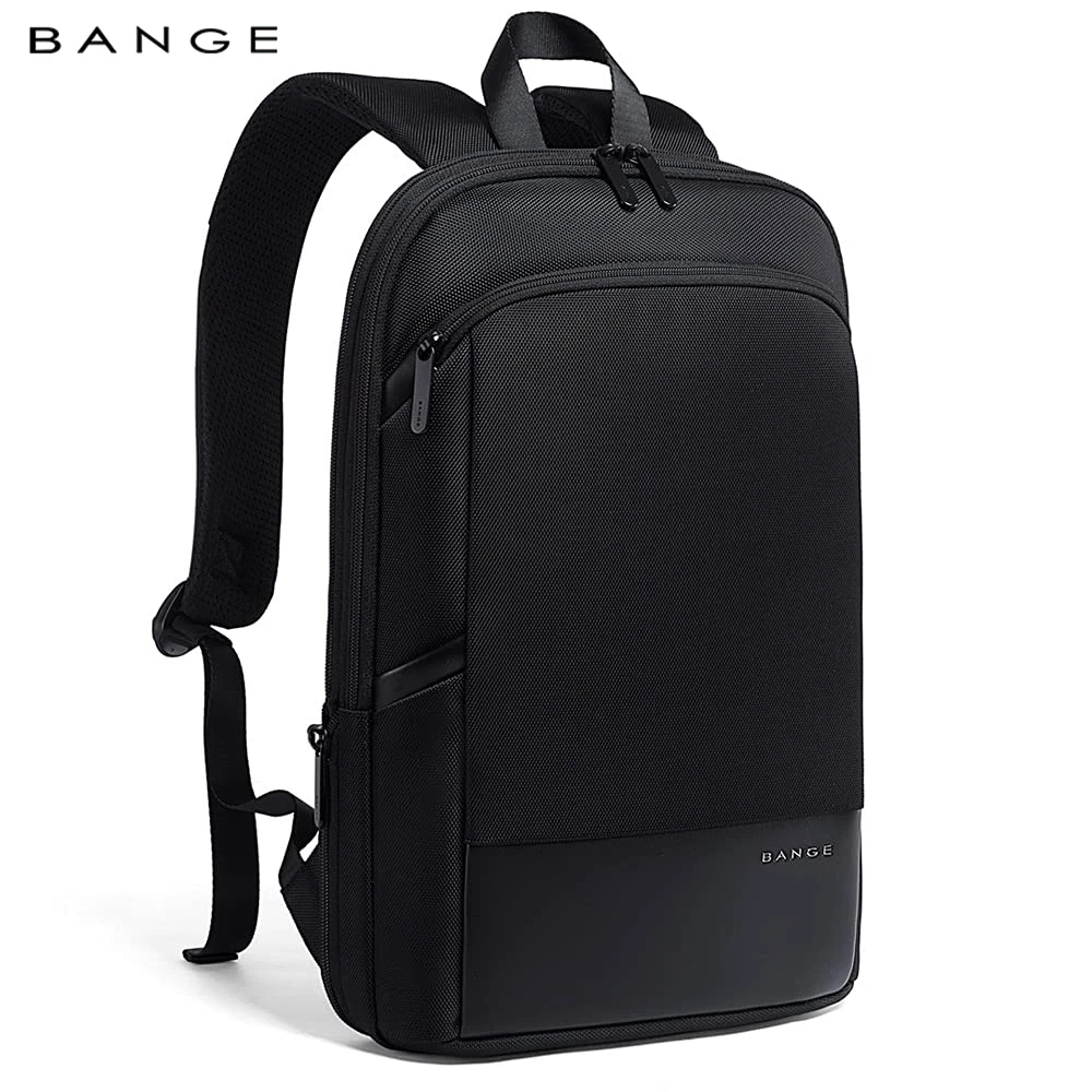 

BANGE Slim Laptop Backpacks 15.6 Inch, Lightweight Portable Expandable Business Men Backpack for Student Teenager School Bags