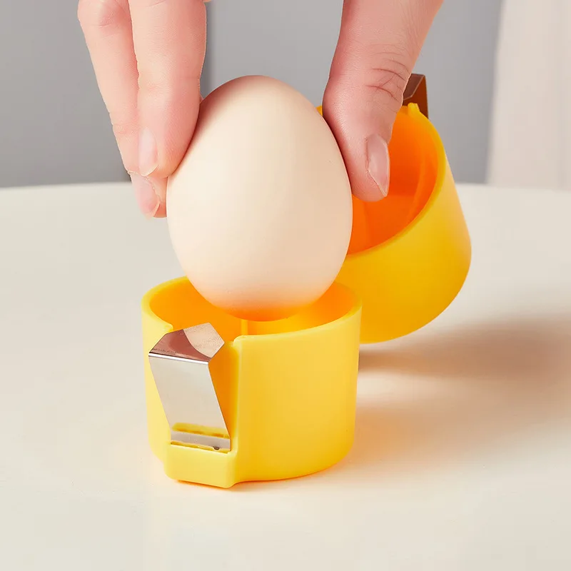 Egg Shell Opener,Egg Cracker Tool,Handheld Egg Opener for Hard Boiled Eggs, Stainless Steel Eggshell Breaker Egg Shell Cutter