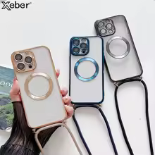 Plating Clear Magnetic Case for iPhone