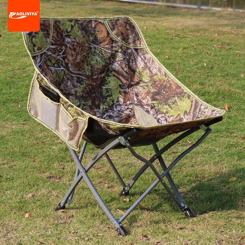 Aoliviya Cross-Border Factory Direct Sales Outdoor Portable Folding Chair Backrest Fishing Chair Stool Lightweight Sketch Chair