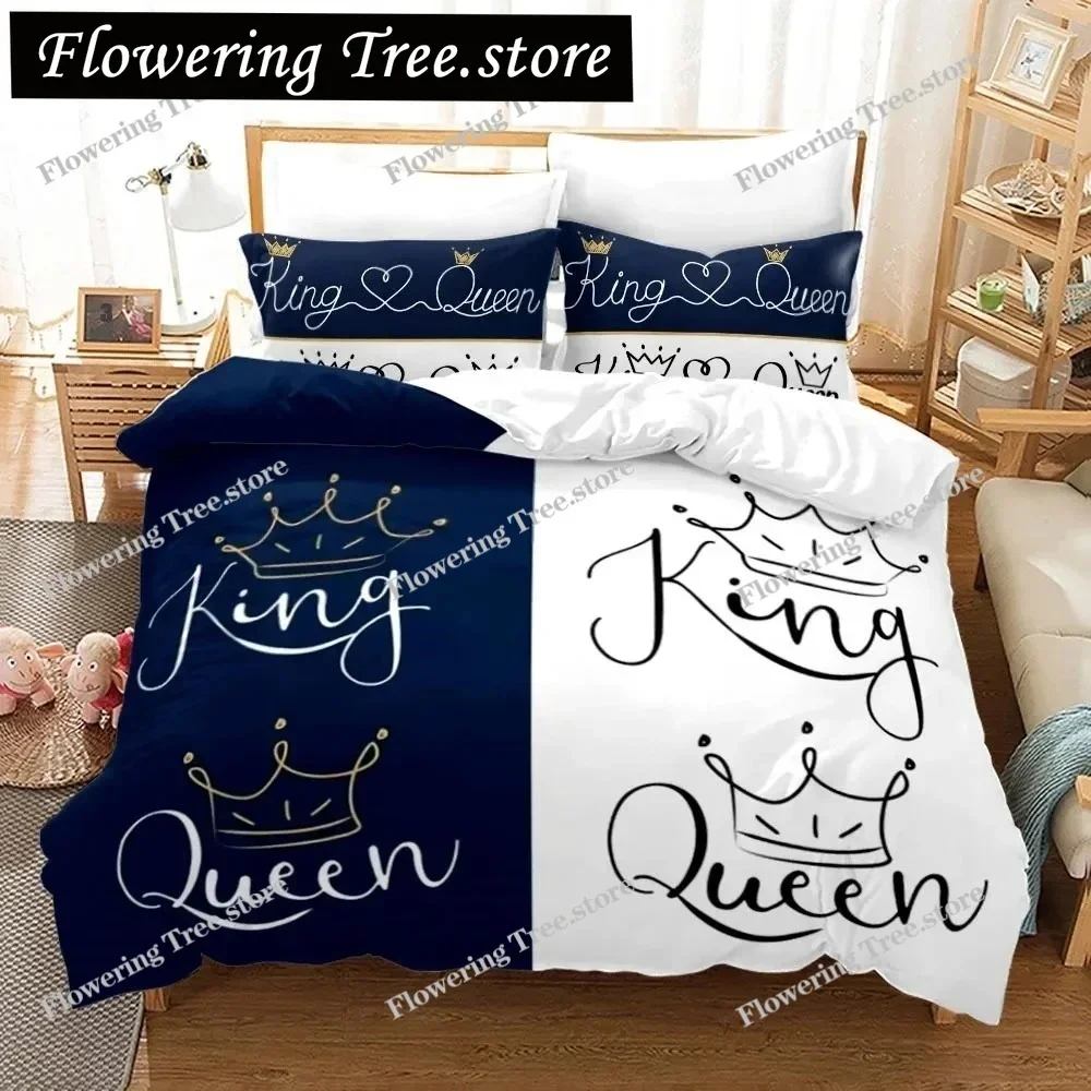 Red Love Heart Duvet Cover Set Romantic Theme Comforter Cover Valentine's Day Gift For Girls Women Couple Bedding Set King Size