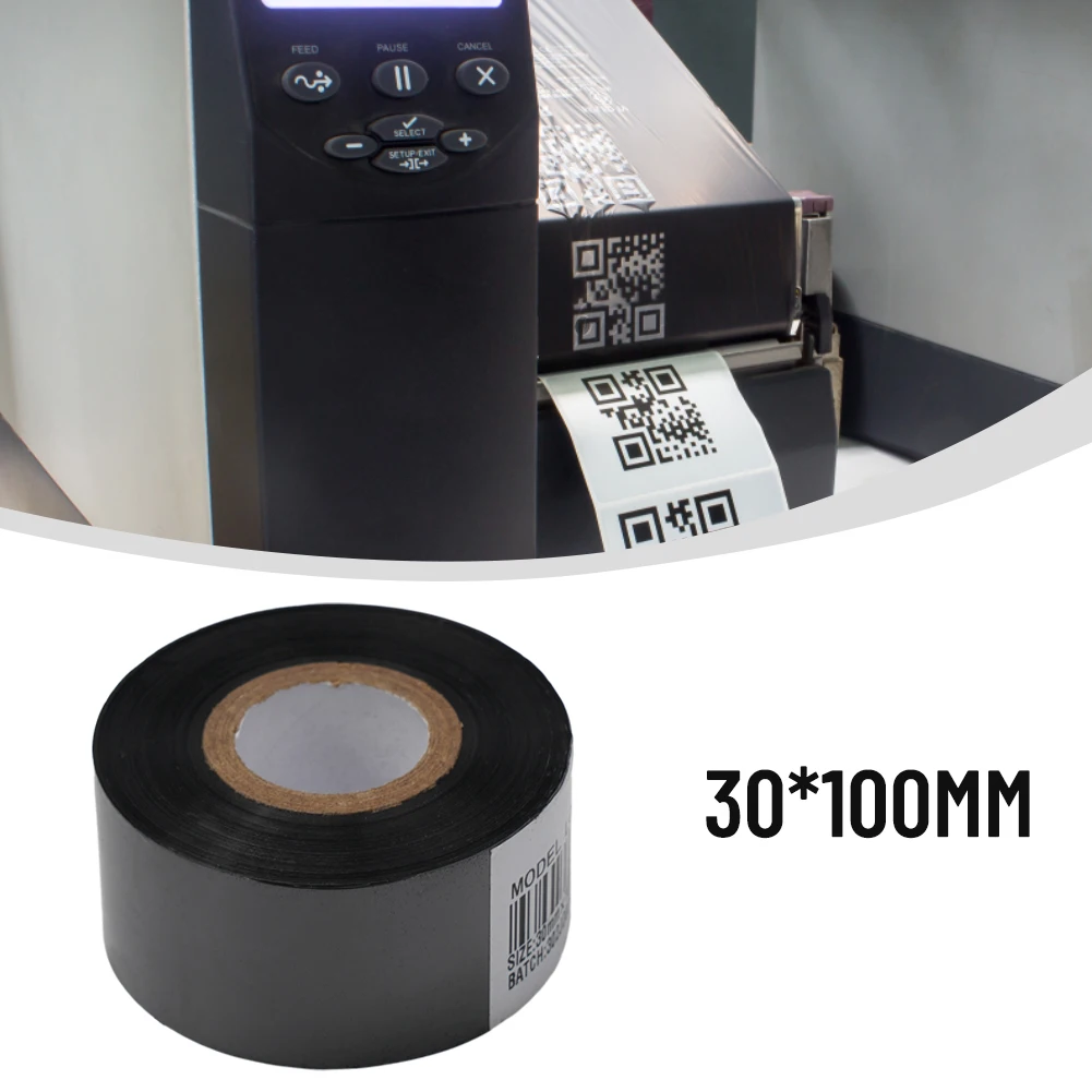 Sleek Design Black Printer Ribbon Perfectly Fits Your HP240 Series Machines Including DY6 and DY8 Models at 30*100mm Size