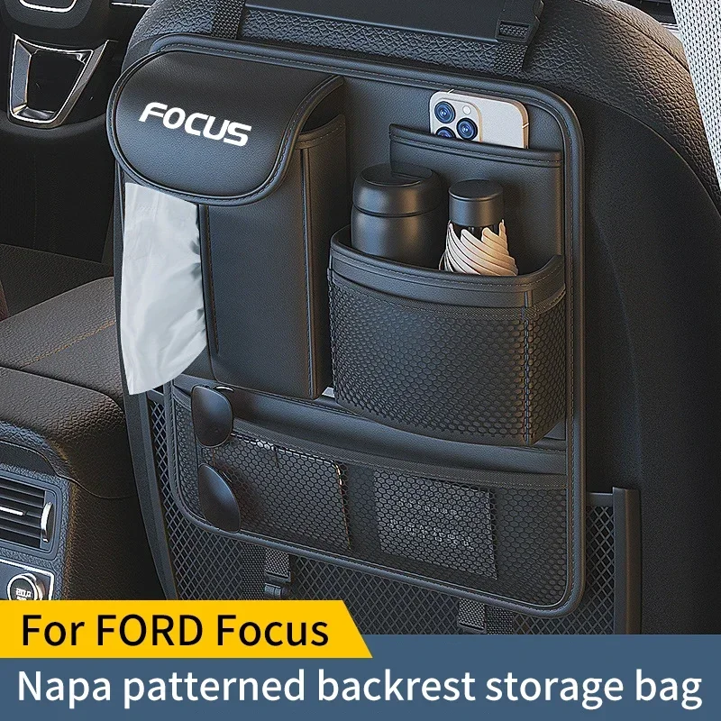 

For Ford Focus Mk2 Mk3 Mk4 Multifunctional Car Storage box Car Seat Back Storage Bag Stowing Tidying Storage Bag Car Accessory