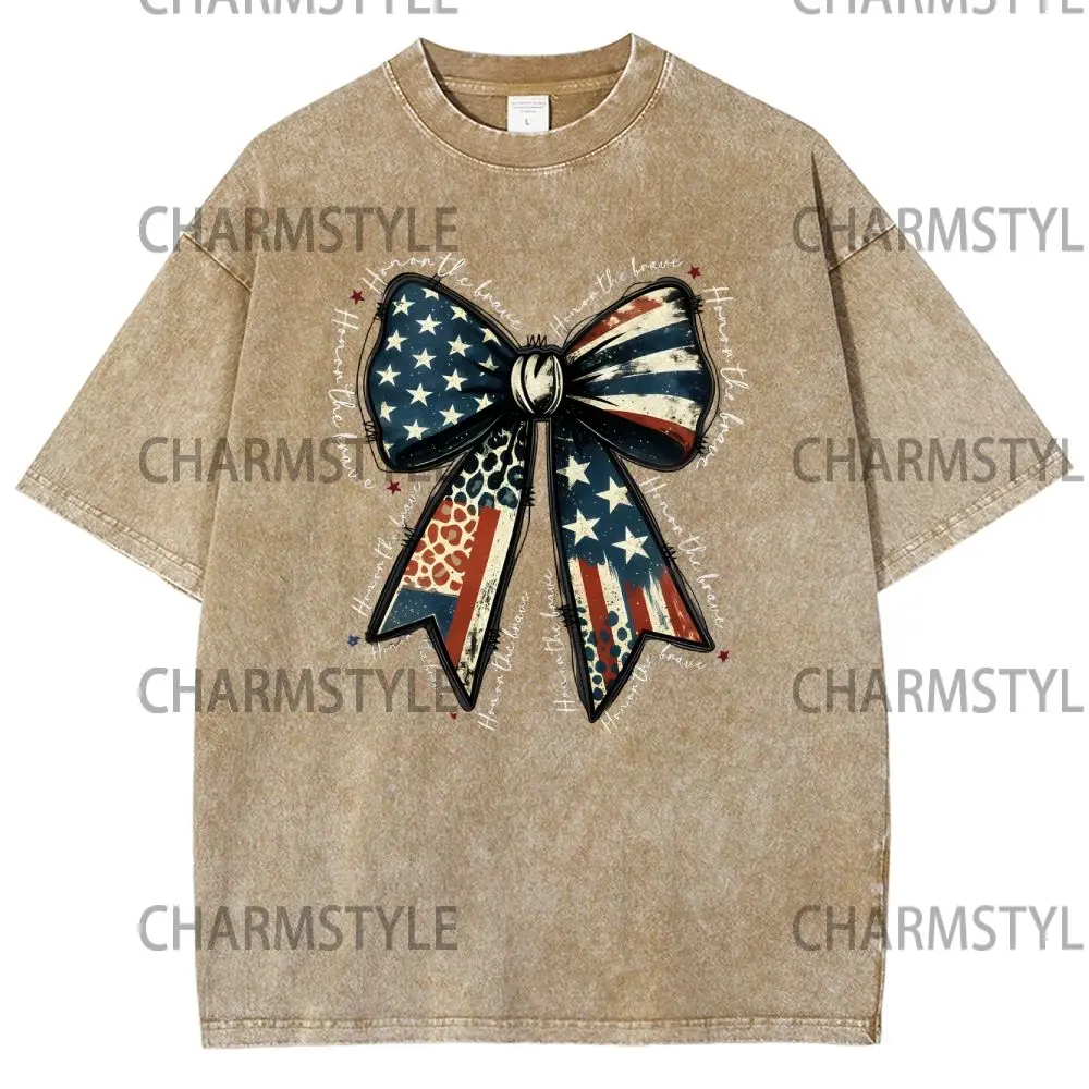 

Honor The Brave Shirt, Coquette USA Shirts, Coquette American T-Shirt,Memorial Day Coquette Bow Shirt,Tee,Girly Patriotic Summer