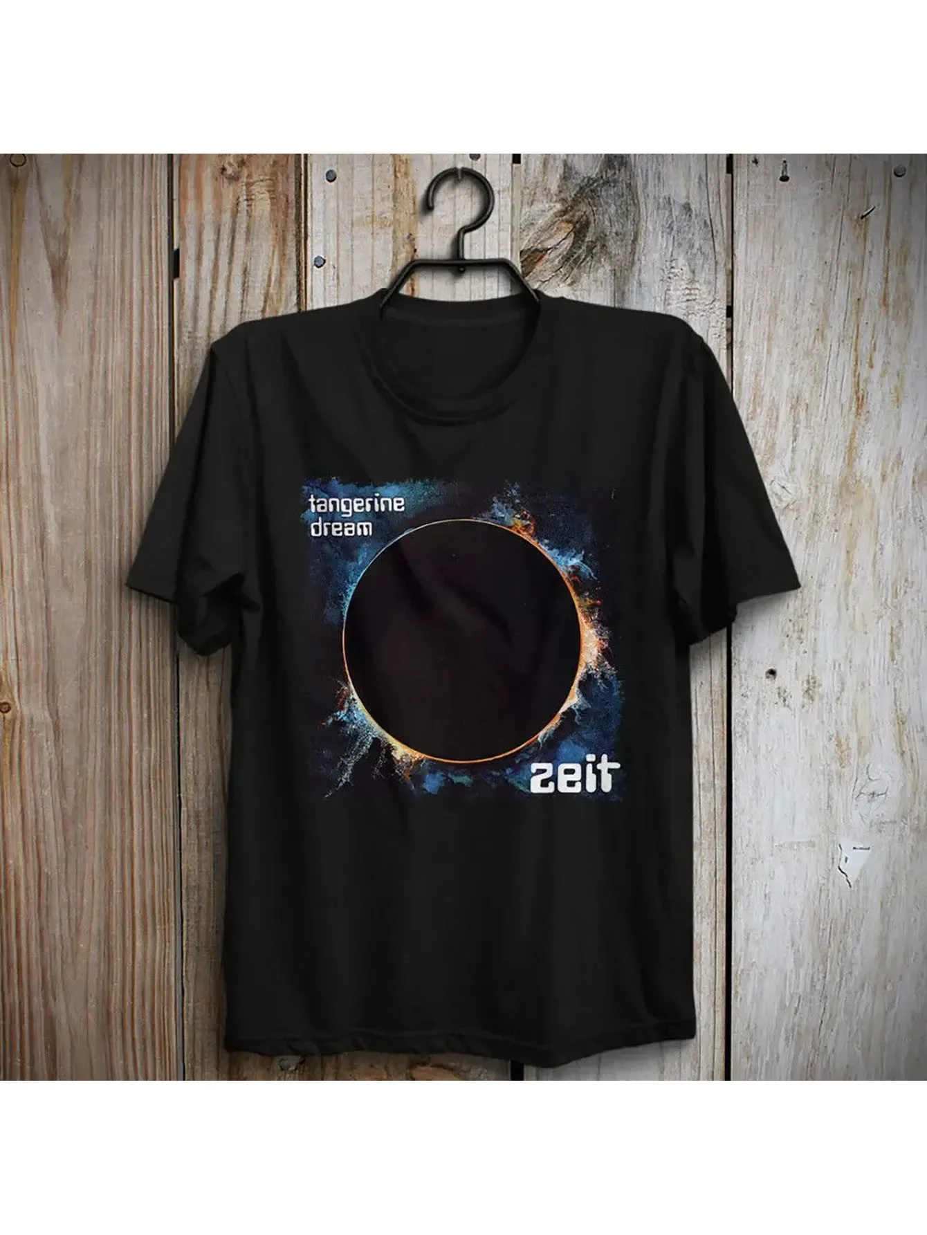 

Tangerine Dream Zeit 70s Birth of Liquid Plejades Beach Theme Phaedra T Shirt Vintage Clothes Tee Shirt Men T-Shirt Funny T