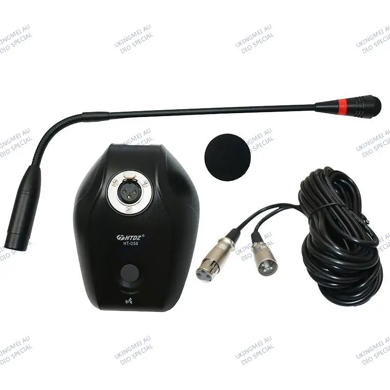 HT-D58 Conference Paging Microphone Desktop Gooseneck Meeting mike for Speech Teaching  Public Address System Broadcast Microfon