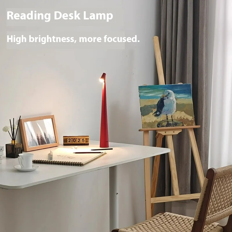 Modern aesthetic rechargeable small table  for reading study room desktop bedroom bedside lamp decorative atmosphere