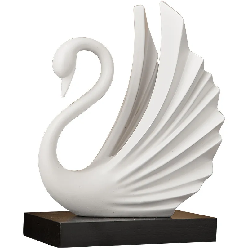 CX swan resin crafts simple art living room wine cabinet bedroom decoration