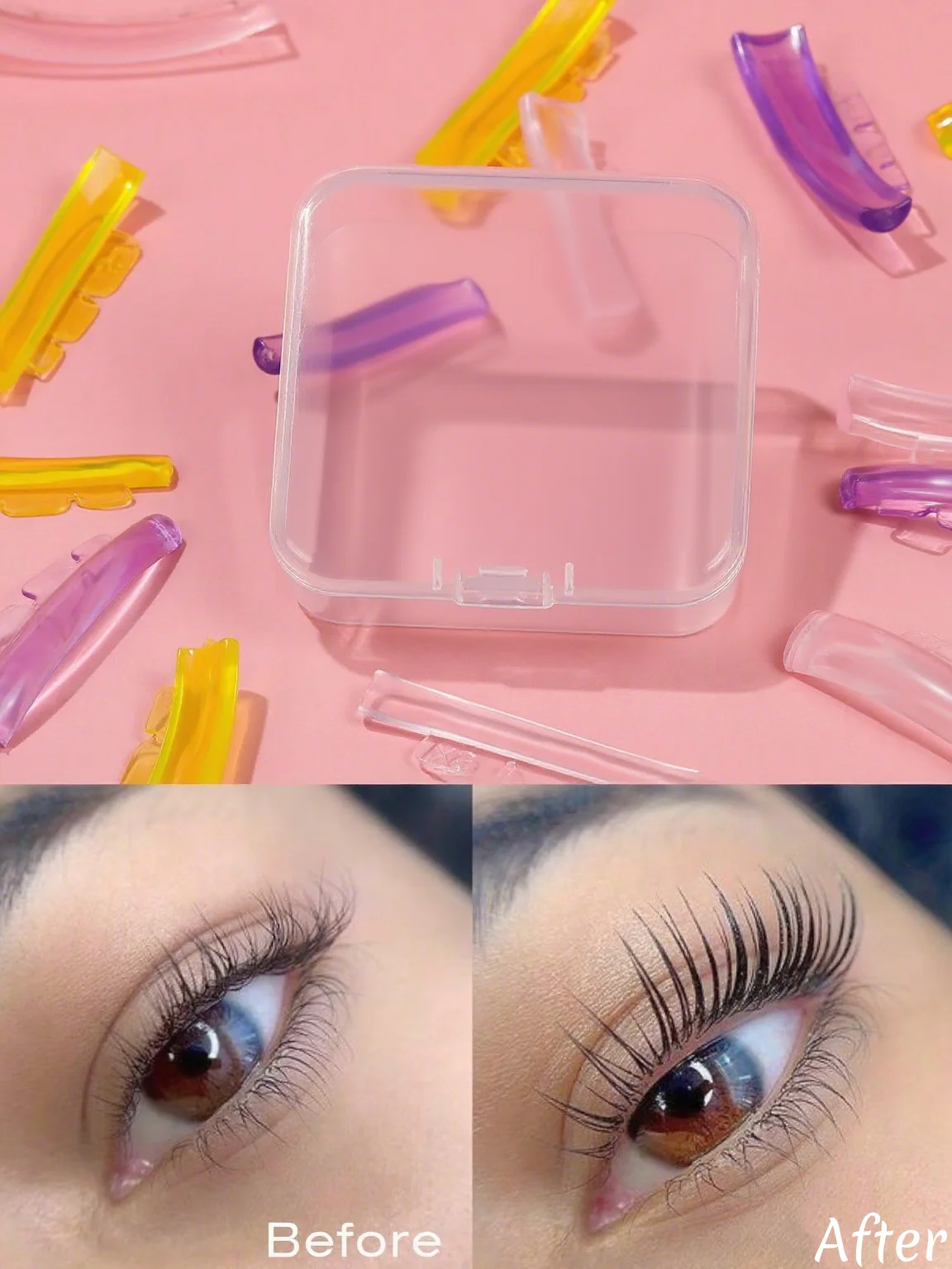 5 أزواج من وسادة رفع الرموش، قضيب رفع الرموش الجديد ذاتي اللصق فائق المرونة، درع رفع الرموش القابل لإعادة الاستخدام بدون غراء، Lash Lif