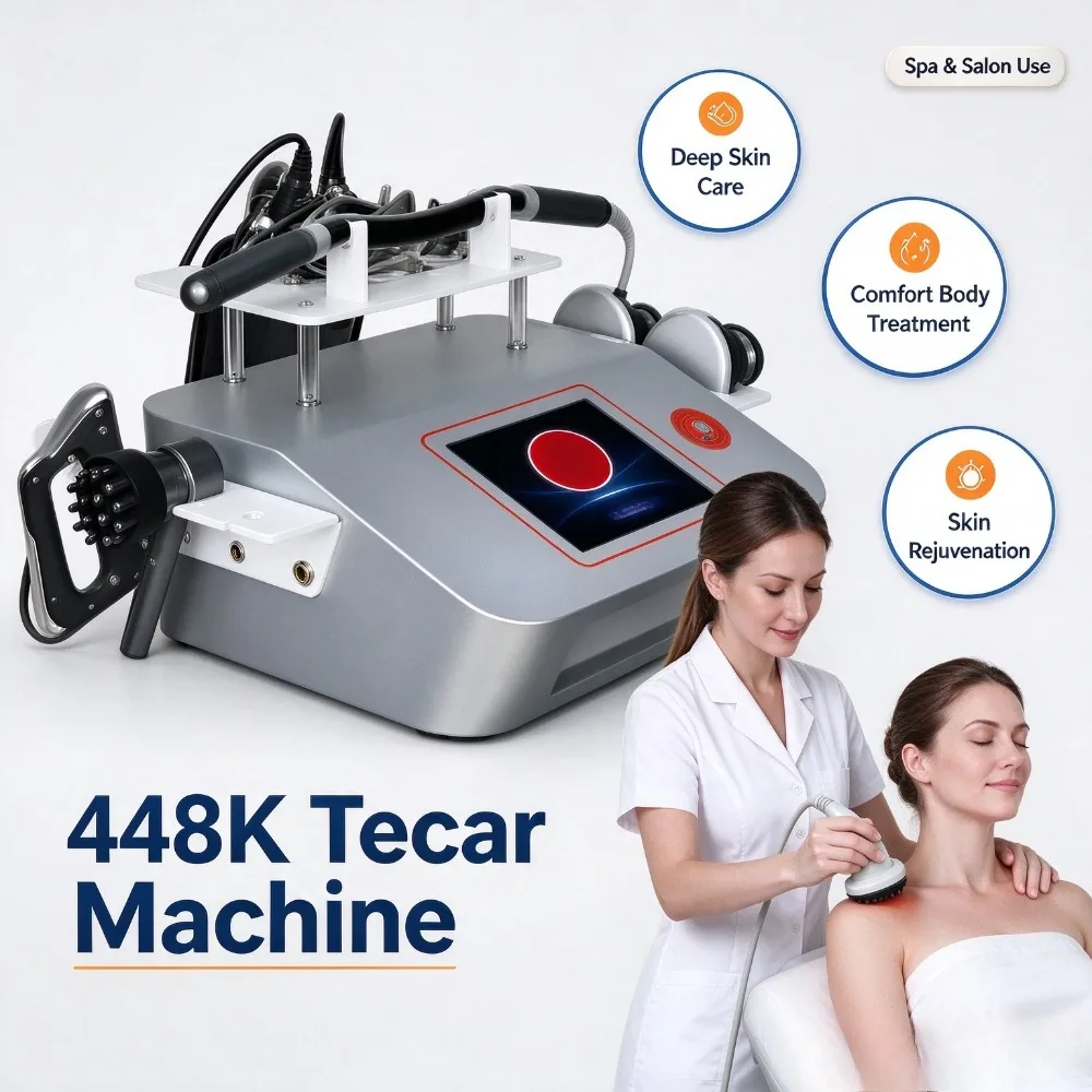 448K Tecar Machine Deep Heat Skin Rejuvenation Body Contouring Salon Spa Beauty Equipment