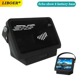 Battery Base for Echo Show 8 1st&2nd Portable Mobile 15600mAh 9Hrs Play-time Rechargeable Battery Stand With Silicone Case