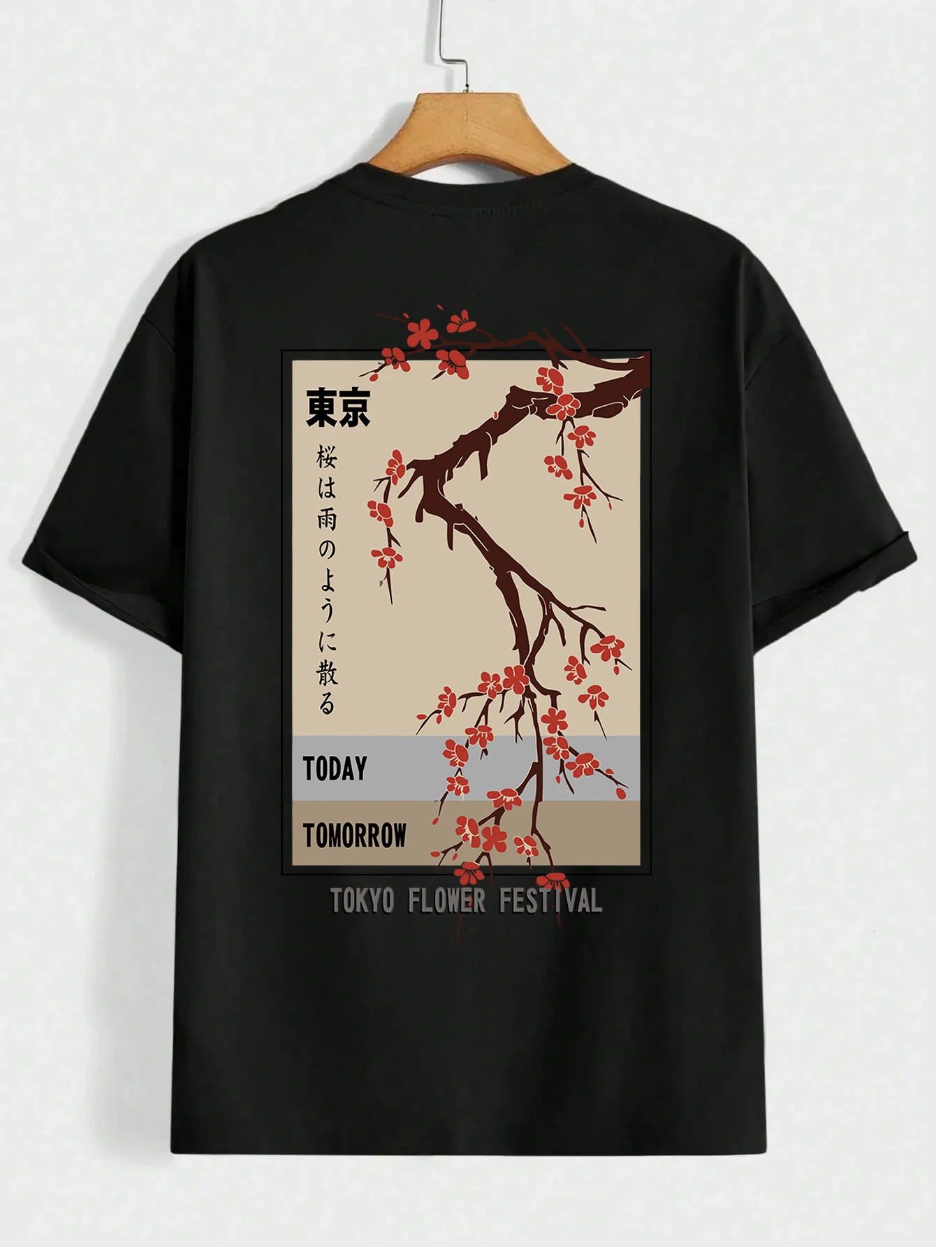 

Tokyo Flower Festival Printed T-shirts Graphic T-shirts High Quality Men's and Women's Short Sleeved T-shirts Men's Sportswear