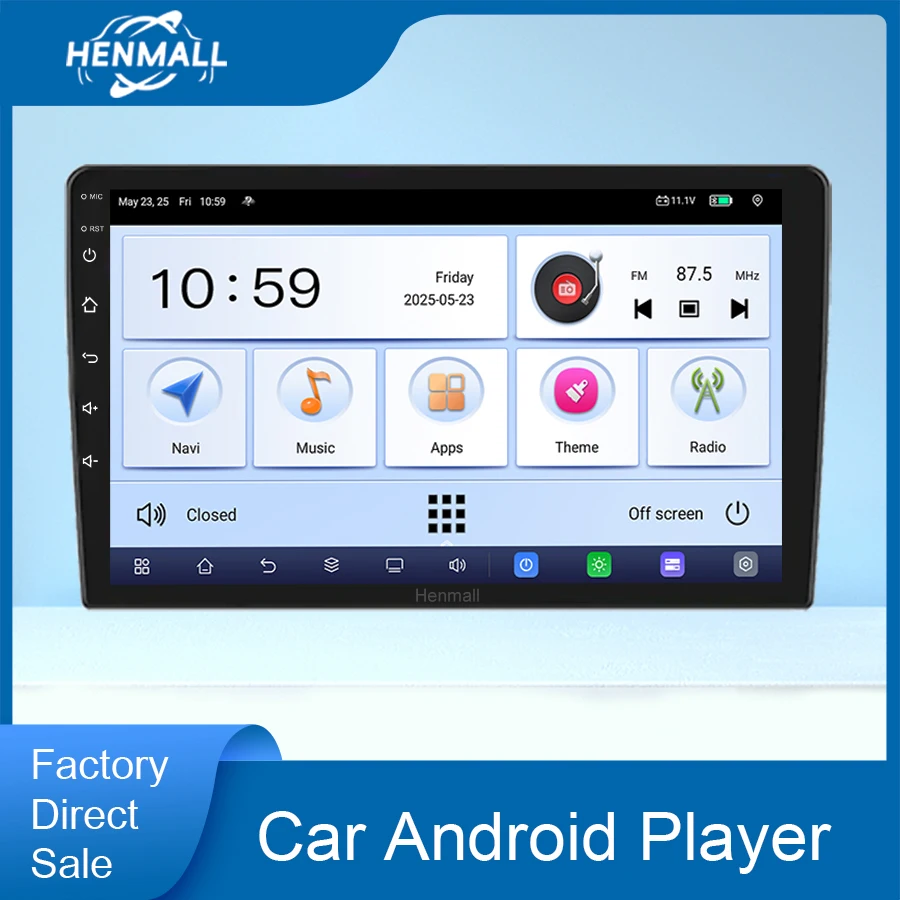 Topway TS105 8 Core 9 Inch IPS Screen Universal 2 Din Car DVD