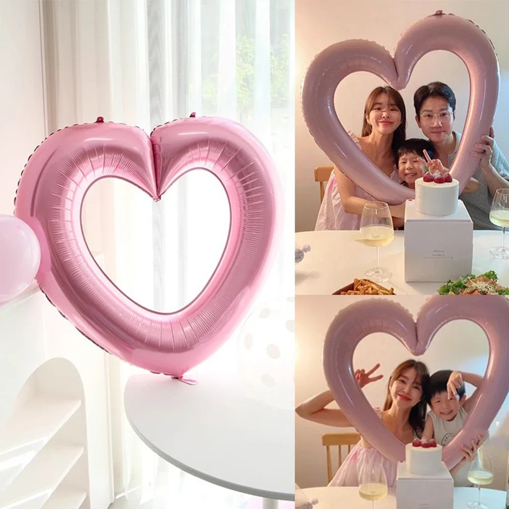 Love Heart Foil Balloon Mr Mrs Wedding Proposal Party Supplies Bride To Be Baloon Bridal Shower Happy Birthday Party Decor Balon