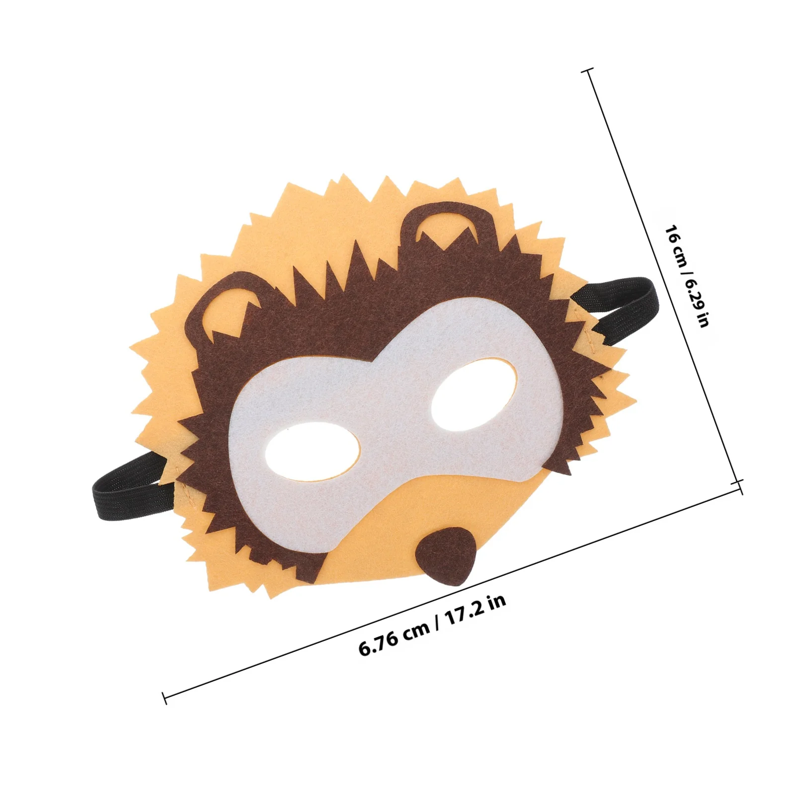 Accessorio per costume con fascia elastica a mezza faccia per maschera di animali per carnevale di Halloween, decorazioni per feste, festival, bambini e adulti