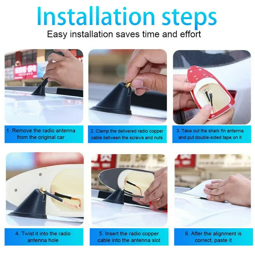 

Car Roof Cover Antenna Cover With FM/AM Cable With Waterproof Rubber Ring 1pc High Quality Practical Brand New