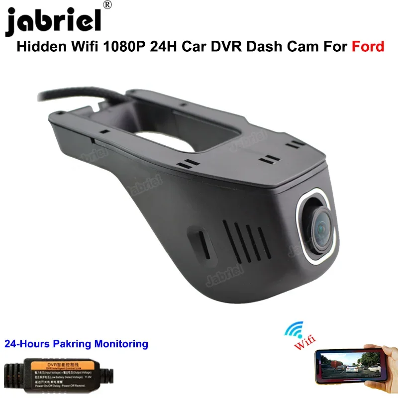 Dash Cam for ford focus 2 3 mk2 fiesta mk7 ranger mondeo mk4 Auto WIFI Car Dvr Camera 1080P 24H Driving Video Recorder Dashcam