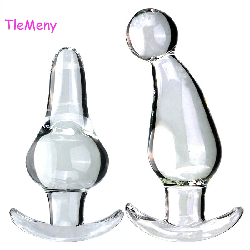 TleMeny Transparent Anchor Glass Anal plug For Women Butt Plugs Penis Anus Dildo Adult Masturbation Adult Gay Sex Toy Lover Gift