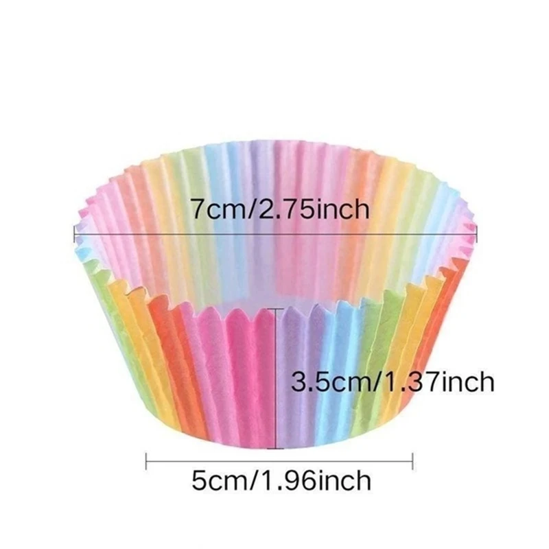 100Pcs/pack Cake Muffin Cupcake Paper Cups Cake Box Cupcake Liner Kitchen Baking Accessories Cake Mold Small Muffin Boxes