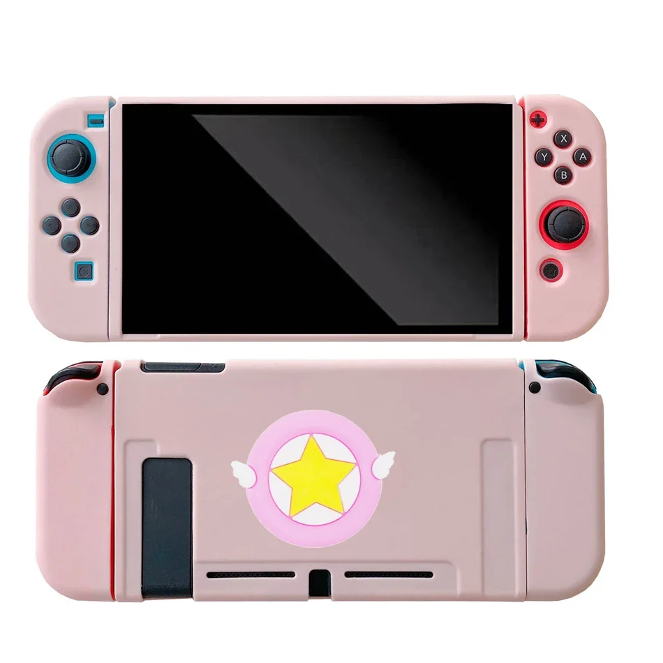 Śliczne etui dla Nintendo przełącznik psy w stylu kreskówki/flower silikonowe obudowa TPU ochronna pokrywa dla konsola Nintendo Switch akcesoria