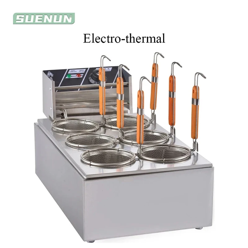 Economical Commercial Six-head High-power Noodle Cooking Stove 12LSmall Hot Pot Machine and Kanto Boiling Machine