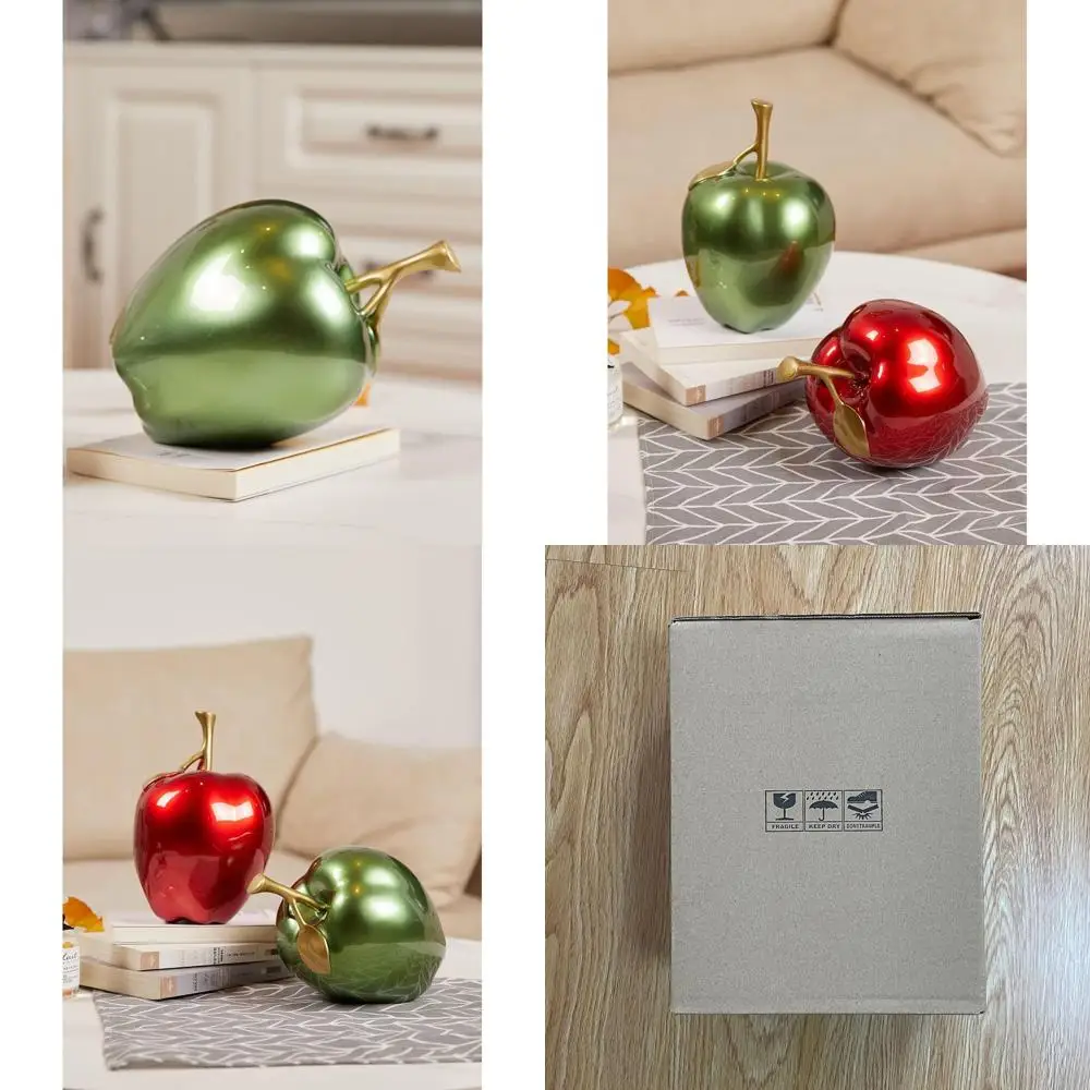 

Современная скульптура из полирезины зеленого яблока, 7-дюймовая фигурка фруктов