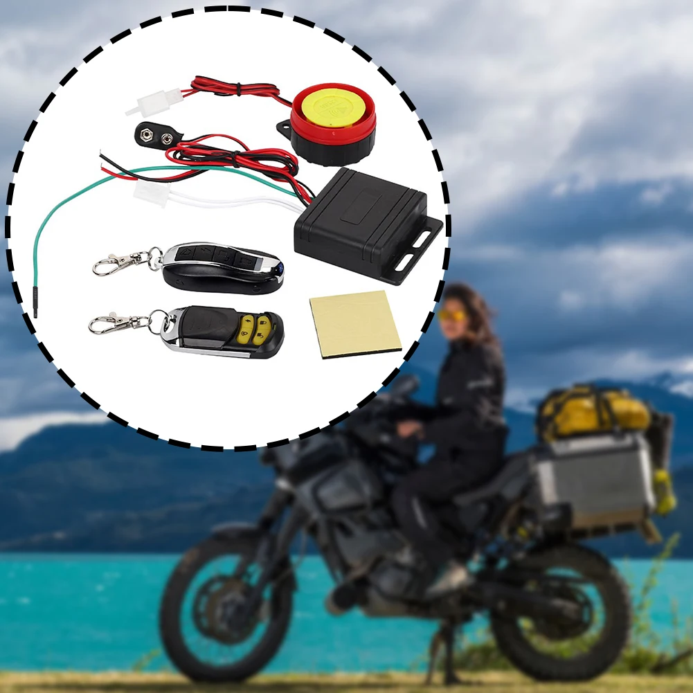 

12 В мотоциклетная сигнализация с дистанционным запуском и двойным пультом дистанционного управления, аксессуары для мотоциклов