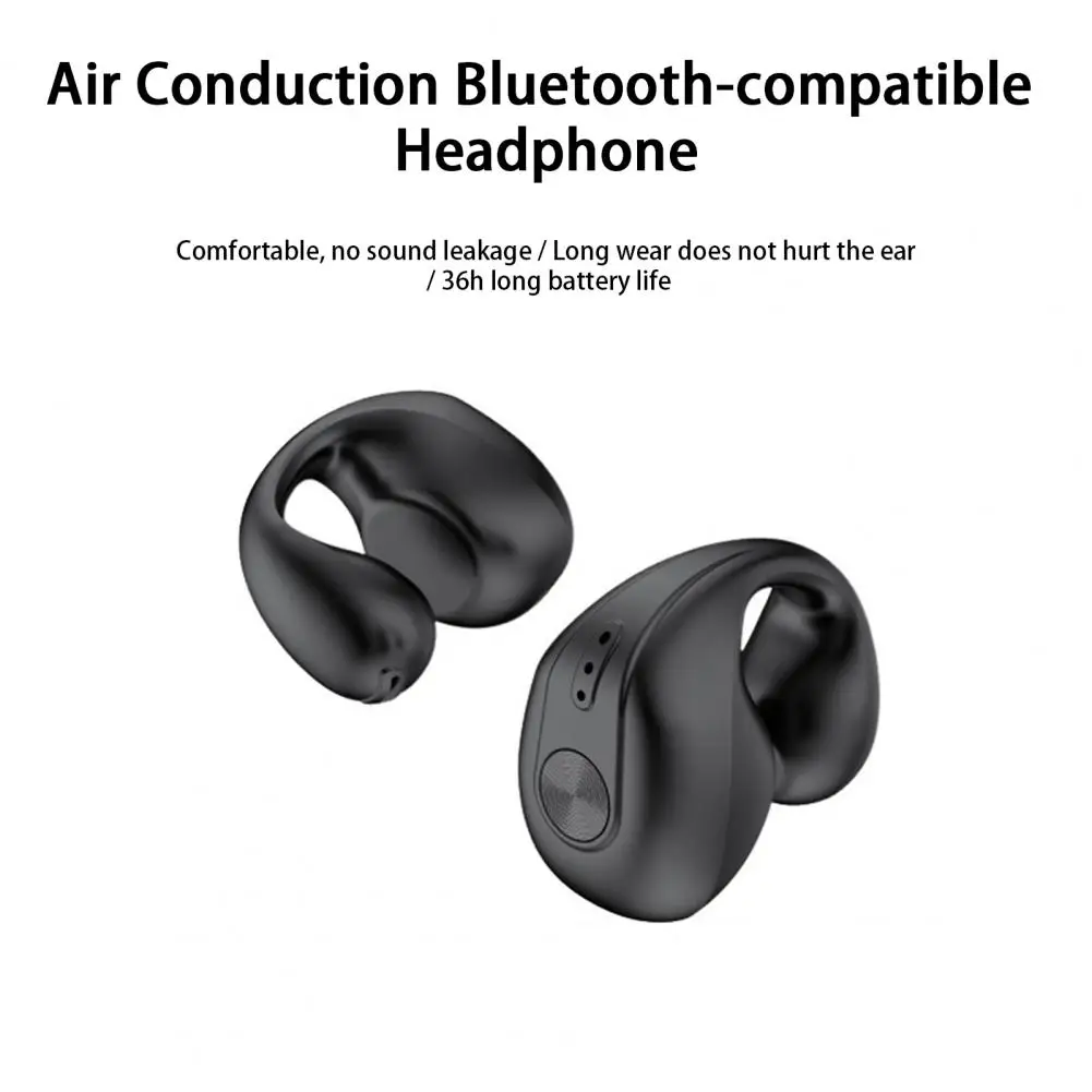 Portable Low Power Consumption Air Conduction Bluetooth-compatible Headphone Noise Reduction Not In-ear Sport Earphone