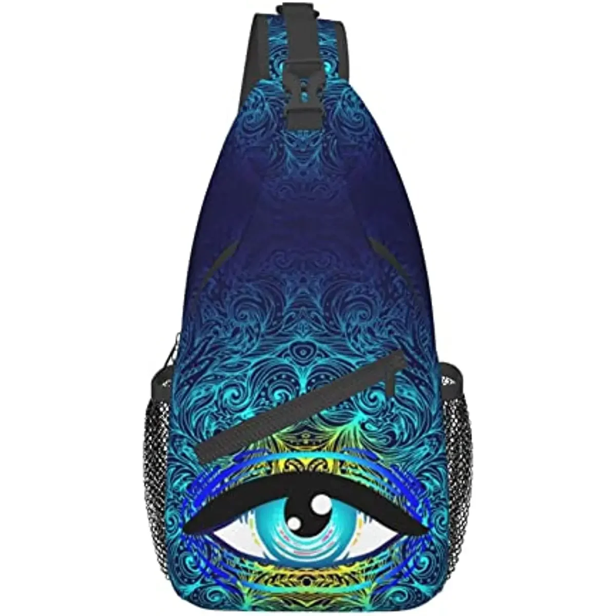 

Trippy Art Eye нагрудные сумки через плечо, рюкзак на слинге, дорожный рюкзак, сумка через плечо для женщин и мужчин, повседневный унисекс
