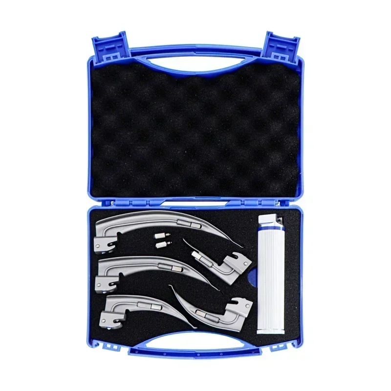 

Veterinär Flexible Faser Optische Wiederverwendbare Licht Metall biegen Laryngoskop oder gerade Laryngoskop Canack