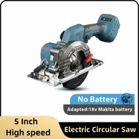 Hot Brushless Circular Saw 5 Inch 125mm Multifunctional Cutting Tool Handheld Cordless Electric Chainsaw for Makita 18V Battery