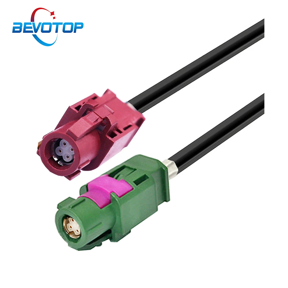 HSD LVDS verde E a violeta D 4 pines Cable de vídeo LVDS de alta velocidad GPS MIB pantalla Dacar 535 Cable de 4 núcleos para VW BMW Audi Mercedes Coche