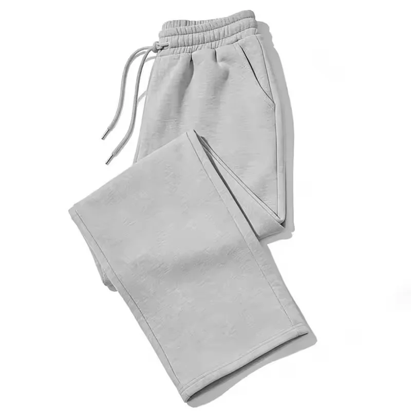 Herbst-Winter Damen Jogginghose Sportliche Gerade Hose Lose Übergroße Freizeithose mit Kordelzug Vielseitige Damen Lange Hose – Detail 4