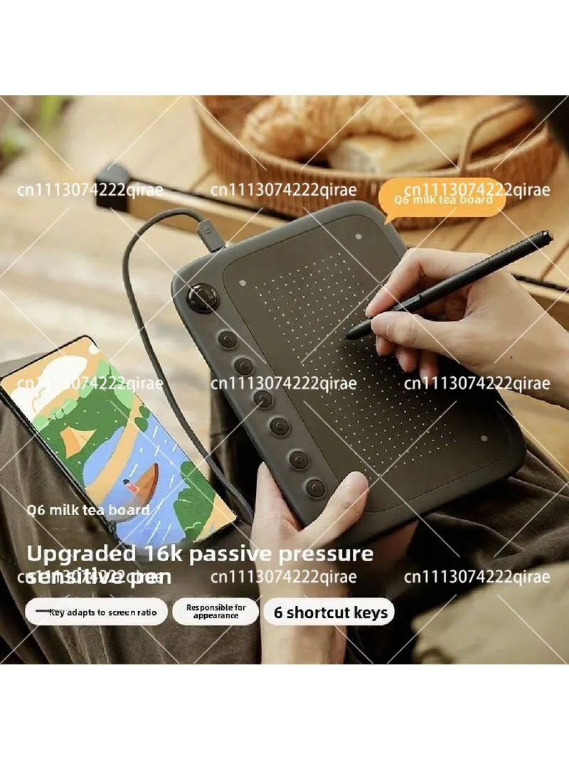 Q6 Digital Drawing Tablet Graphic Board Writing Pad for Kids Children Support Android PC Mac
