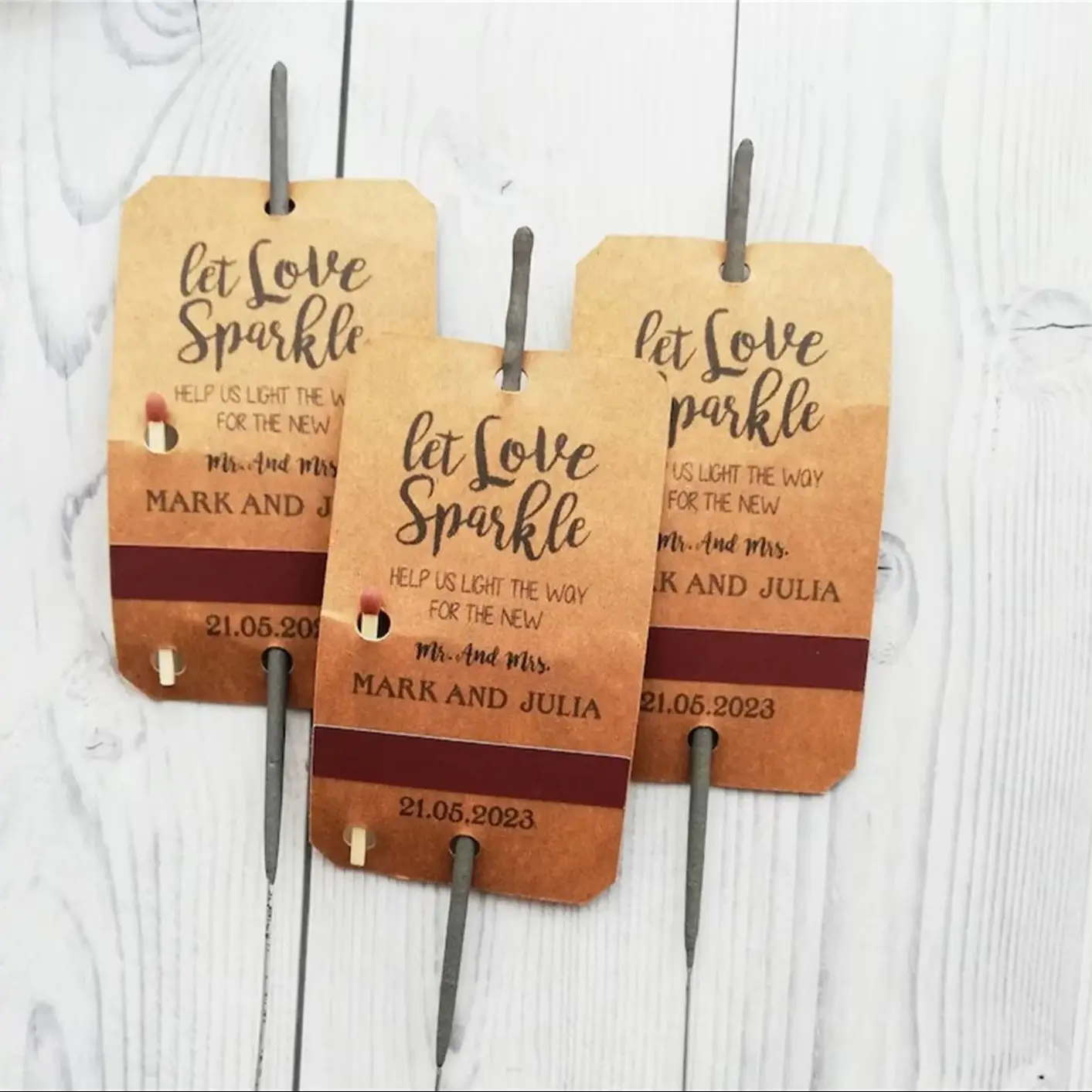 

SPARKLER TAGS for wedding, Personalised Wedding Let Love Sparkle, party, anniversary, engagement Tags for Sparklers