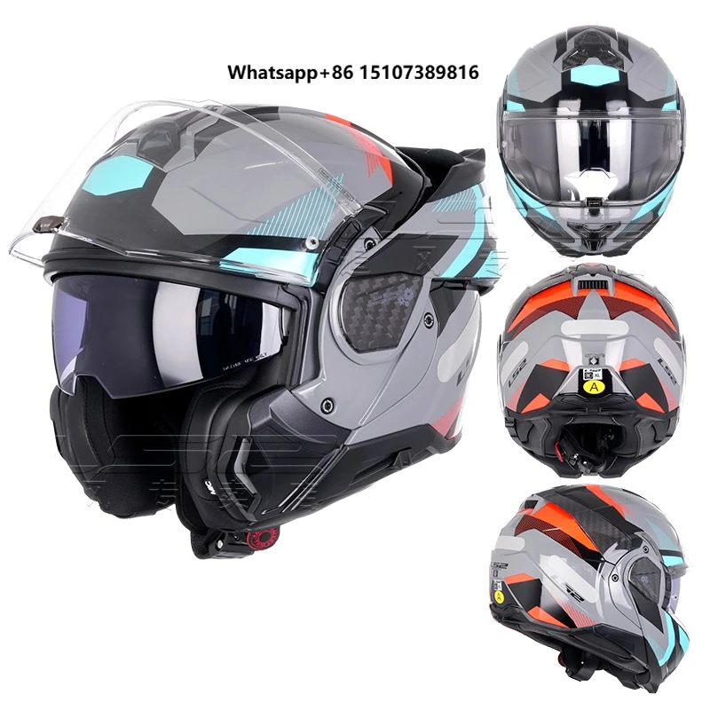 FF910 ADVANT2 Dual Lens Anti-Fog Full Face Modular Design Motorcycle Helmet 180 Degree Reverse Flip New Condition Helmets