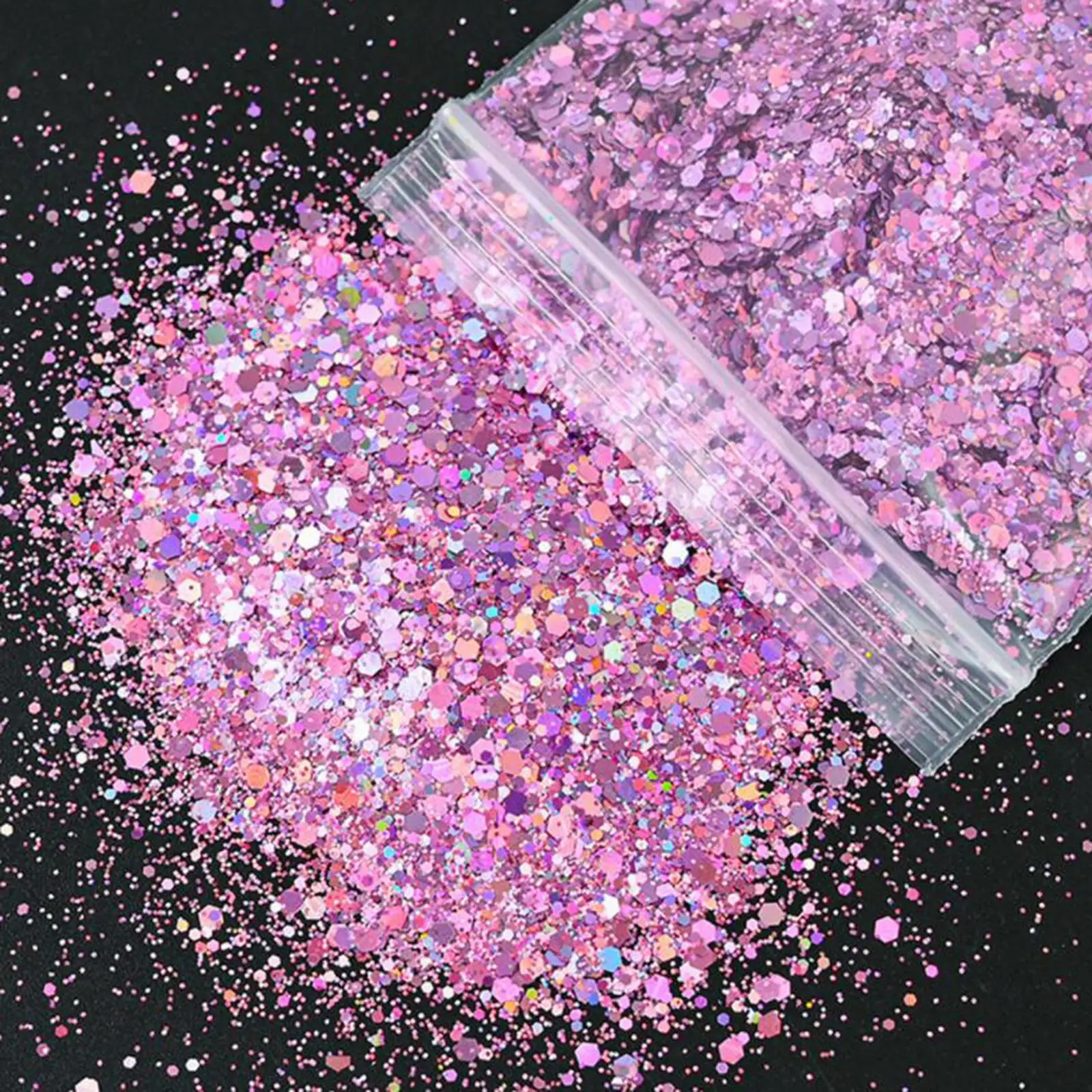 50g Nail Glitter Sequins Flakes Sparkly 3D DIY Manicure Nail