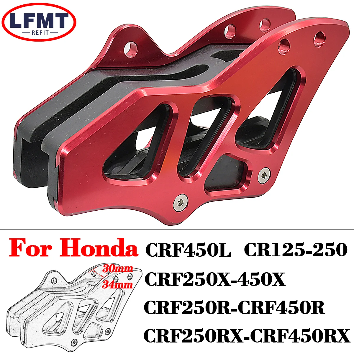 

Motocross CNC Aluminum Chain Guide Protector Cover For Honda CR250 CRF250R CRF450R CRF250RX CRF450RX CRF450X CRF450L CRF 250R