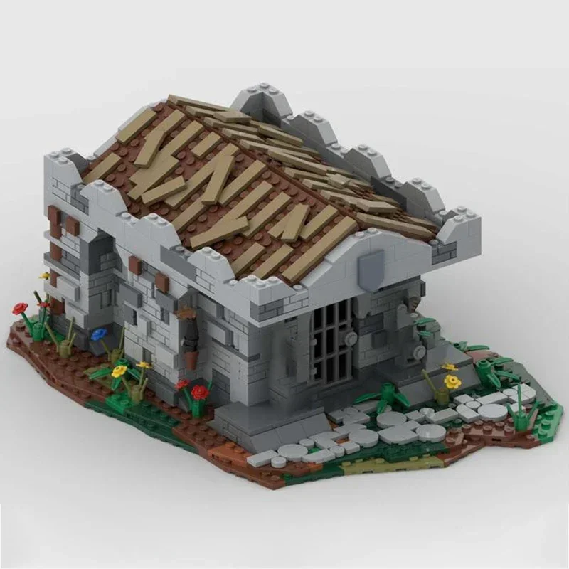 

Medieval Model Moc Building Bricks King's Grave And Village Church Technology Blocks Gift Christmas Toys DIY Sets Assembly