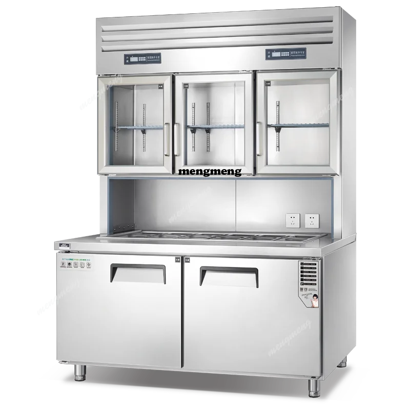 

High Quality Workbench Cooler Refrigeration Equipment Refrigerated Table Stainless Steel Refrigeration Workbench
