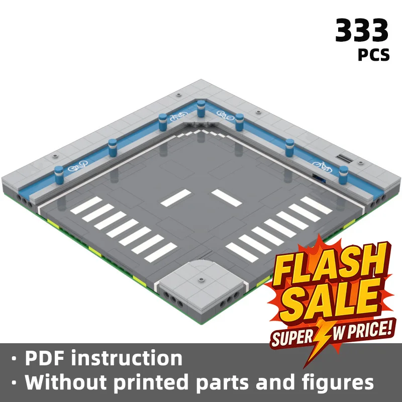 

The corner parking lot scene building blocks in urban blocks are suitable for urban street scenes and vehicle display themes