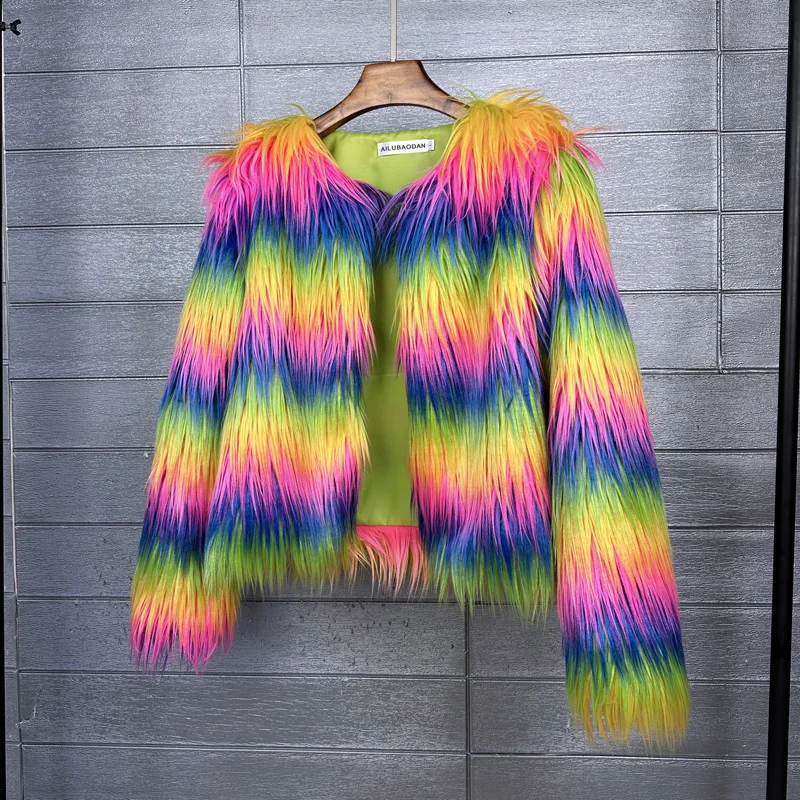 DEAT Fur Imitation Fur Coat Korean Version Pure Color Beach Wool Women's Short Coat Straight 2026 Winter Wram Jackets 11A06487