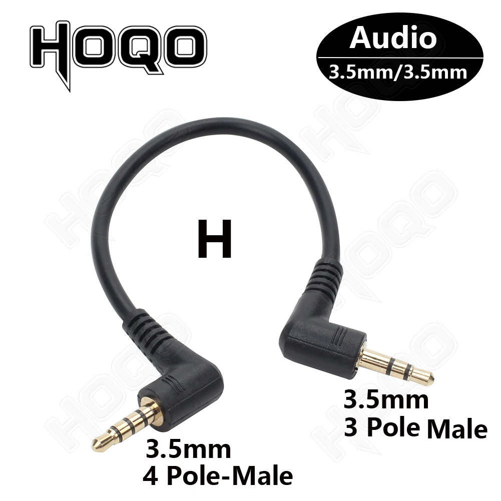 Right Angle 4 pin 2.5mm male to 3.5mm Female Cable 4 Pole 90 Degree 3.5 to 2.5mm Jack Audio extension Cable for Headphone