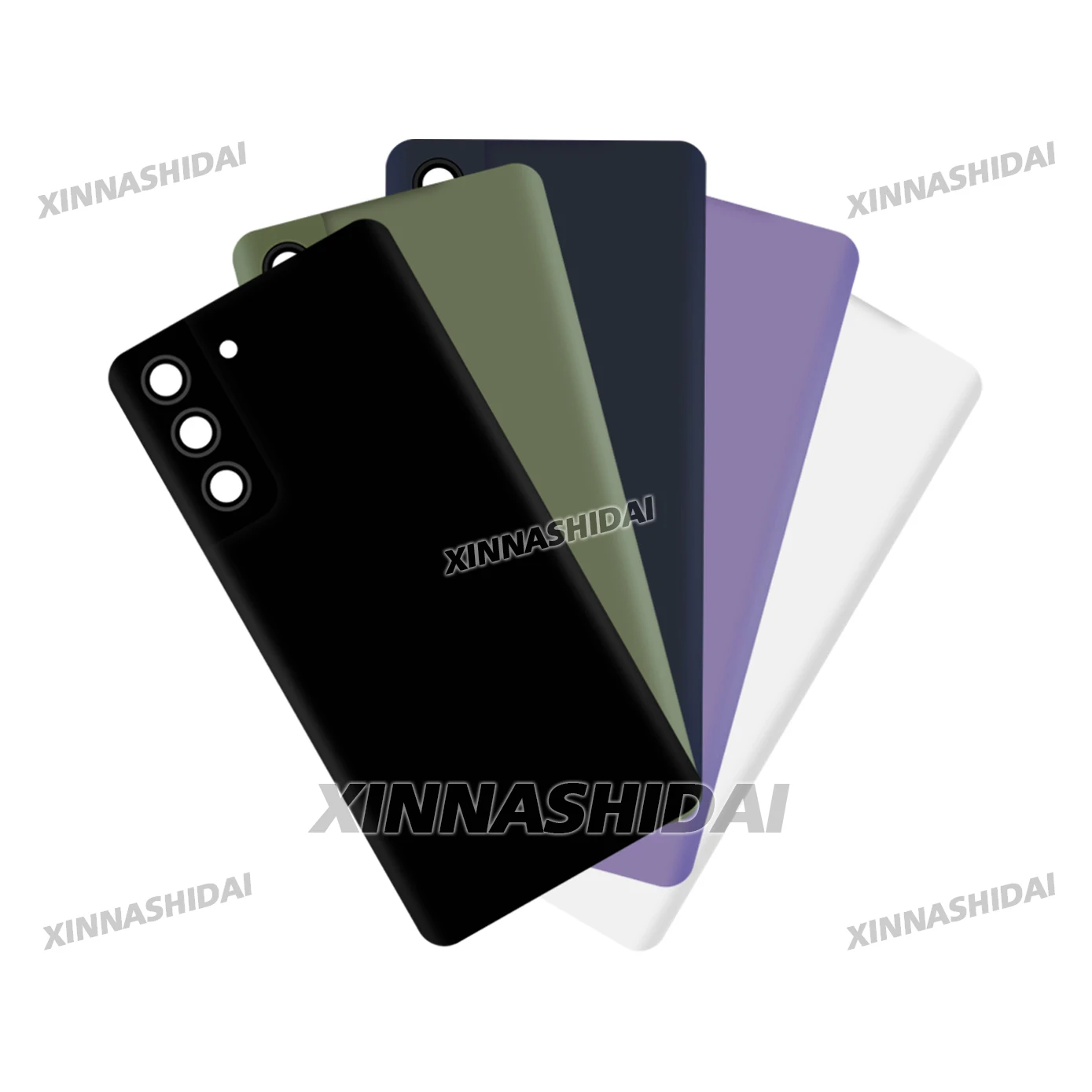 삼성 갤럭시 S21FE 후면 유리 도어 하우징 수리 부품 갤럭시 S21FE 배터리 커버용 AAA 품질