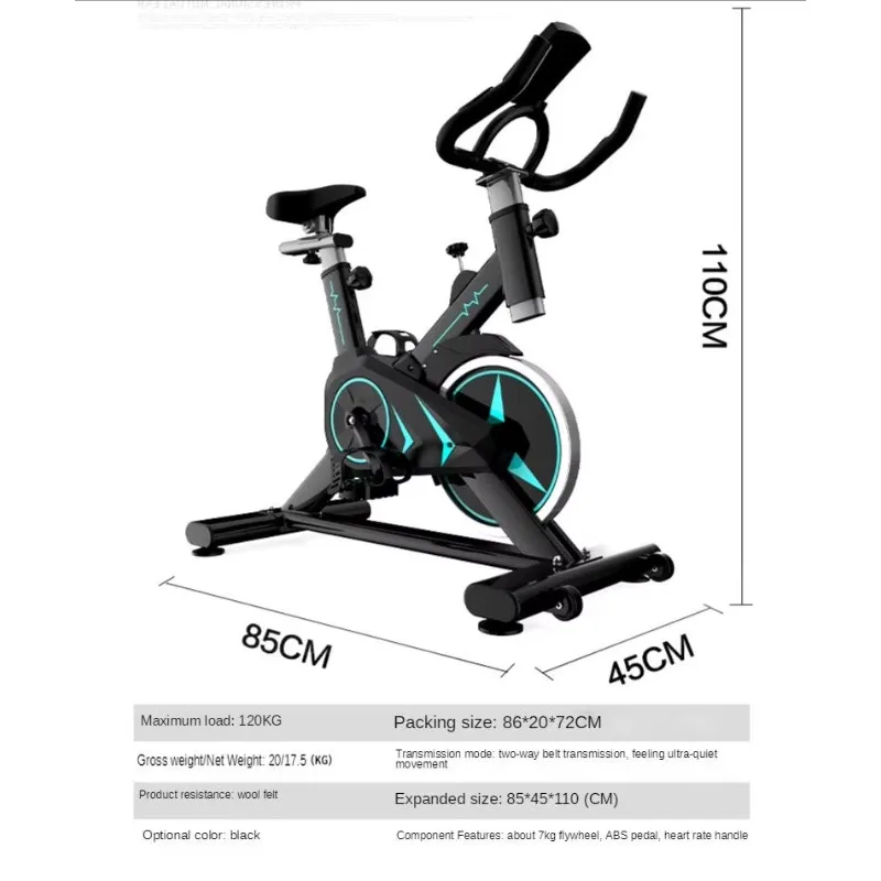 Exercise Bike Home Stable Pedestal Fitness Spining Bicycle Gym Indoor Magnetic Body Fit Stationary Exercise Bike