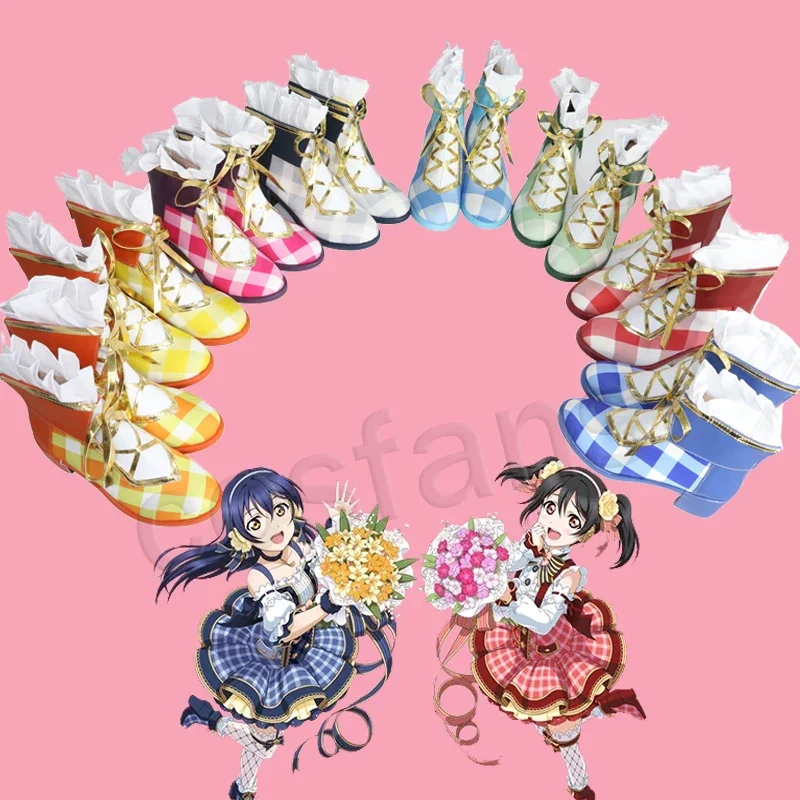 Anime Love Live Lovelive! Buty Cosplay Nico Yazawa Nozomi Cosplay buty buty bukiet kwiatów przebudzenie codzienne buty rekreacyjne JS8