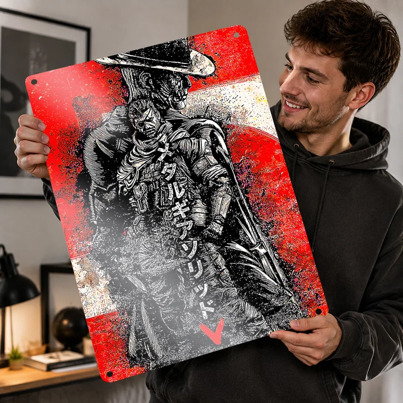 Metal Gear Solid Aluminum Posters Personalized Metal Tin Sign Premium Dark Adventure Graphic Wall Art Suited To Quest Collectors