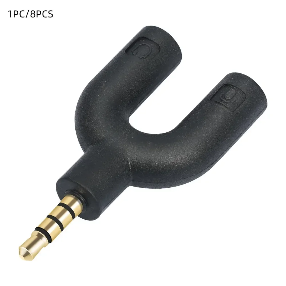3,5 mm Y Podwójny rozdzielacz audio Adapter kabla Wygodna linia 1 do 2 Aux 3,5 mm Słuchawki douszne Mężczyzna dla kobiet Materiały do słuchawek
