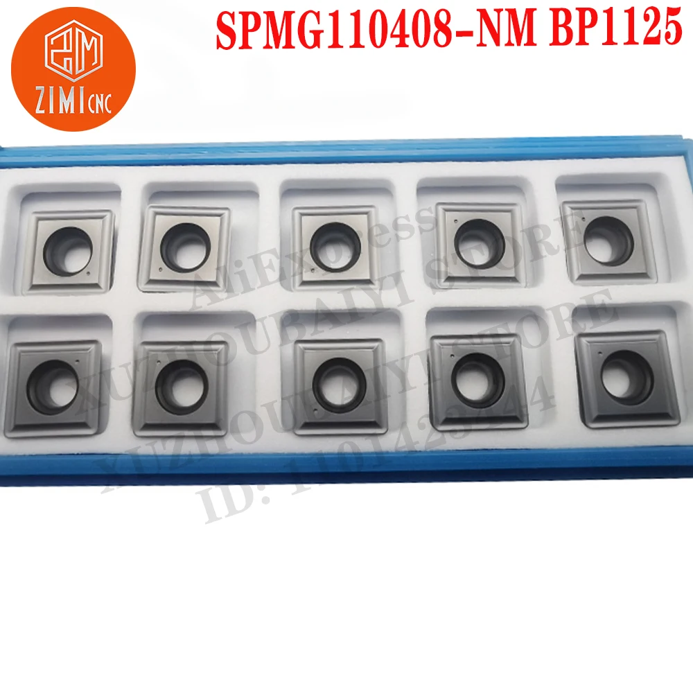 SPMG110408-NMBP1125 SPMG 110408 Inserti in metallo duro Taglierina per utensili da tornitura Strumenti a controllo numerico Lame meccaniche utensili da taglio tornio in metallo SMG